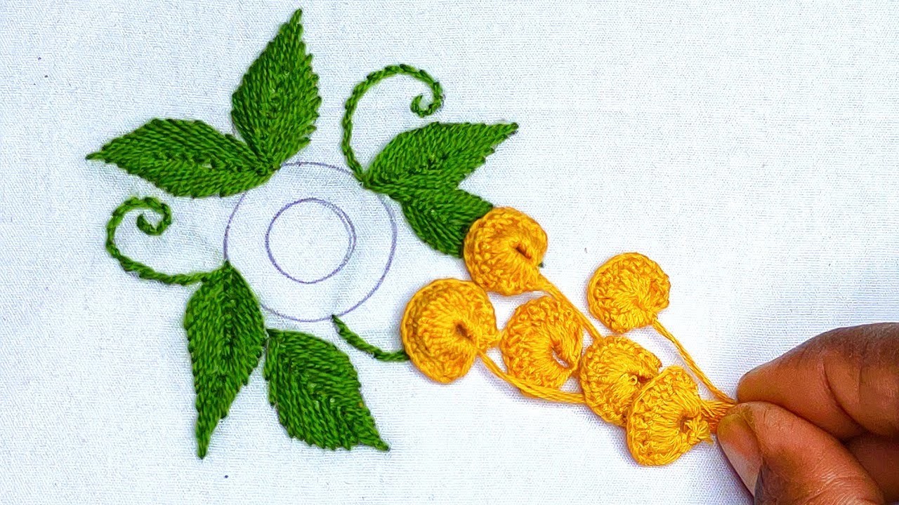 Superb Hand Embroidery Flower Design | Stitch Embroidery Designs | Hand Embroidery Designs