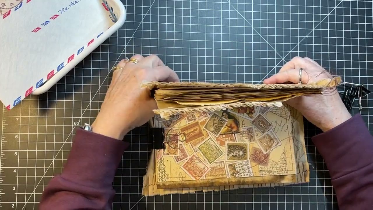 Viewer Request! - Start to Finish! - Stamp Themed Journal! - Part 1