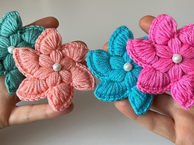 Wow!… Super ⚡️Flower Pattern Crochet For Beginners ????. Crochet Knitting Flower Ideas