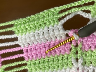 Wow!. ???? very Easy! Super how to make eye catching crochet✅ Everyone who saw it loved it.