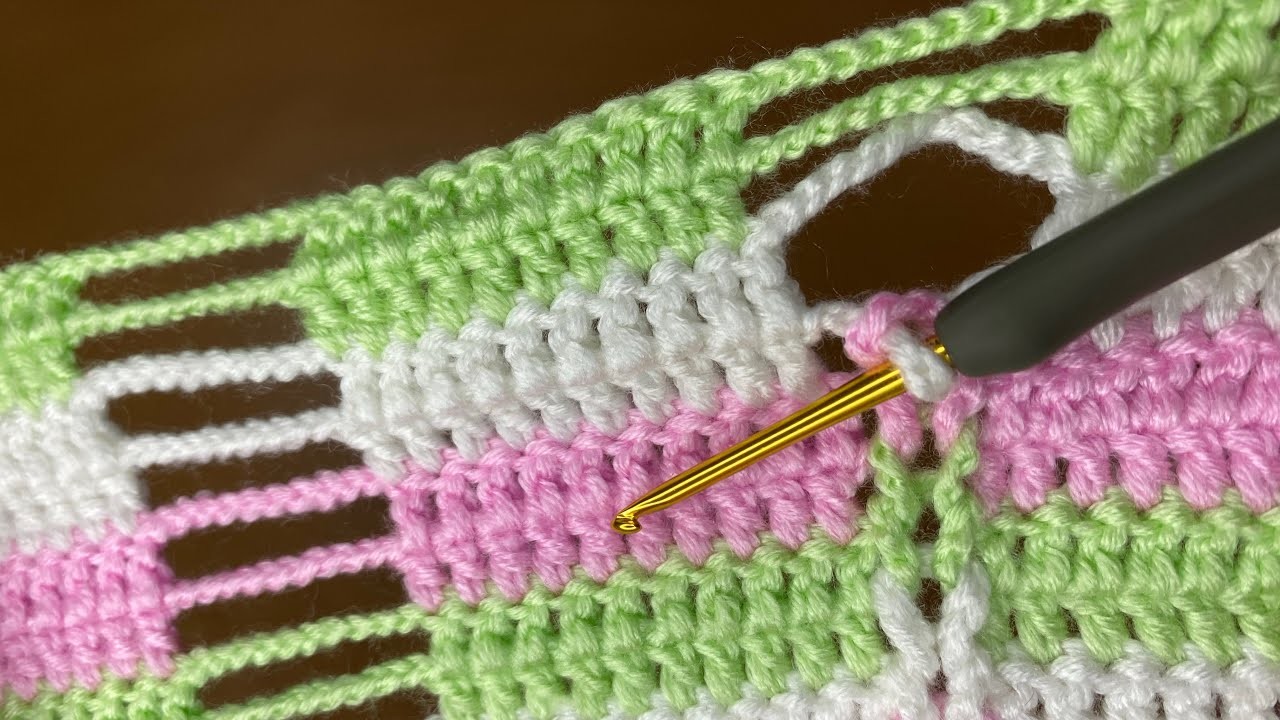 Wow!. ???? very Easy! Super how to make eye catching crochet✅ Everyone who saw it loved it.