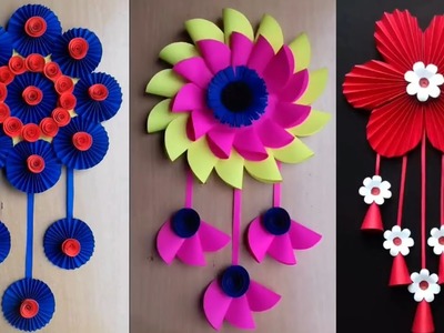 3 Beautiful Paper Flower Wall Decor Ideas | Easy Wall Decor Ideas | Paper Crafts