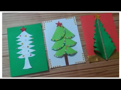 3 easy and beautiful Christmas Card making.DIY.Christmas Card@PS Creativity