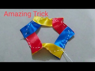 Amazing Flower Making Trick | Fabric Flower | Cloth Flower Making | Kapde Ka Phool | Ribbon Flower