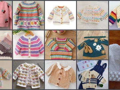 Baby crochet sweaters.crochet sweaters ideas.colourful sweaters.winter outfits.@Sidra Fashion