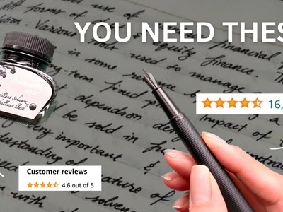 BEST RATED fountain pen and ink on Amazon! MUST HAVE for fountain pen beginners!