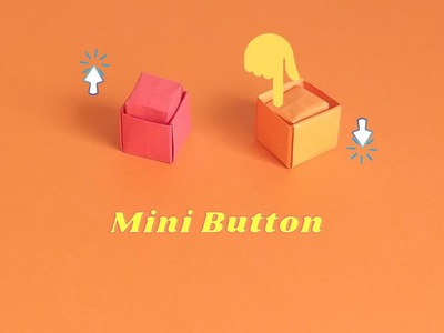 Comment faire un mini Bouton en papier| Jouet Origami| Anti-stress