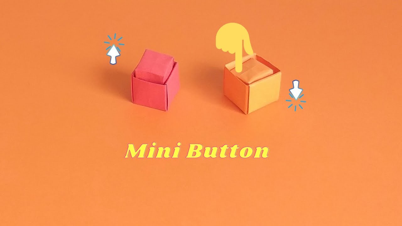 Comment faire un mini Bouton en papier| Jouet Origami| Anti-stress