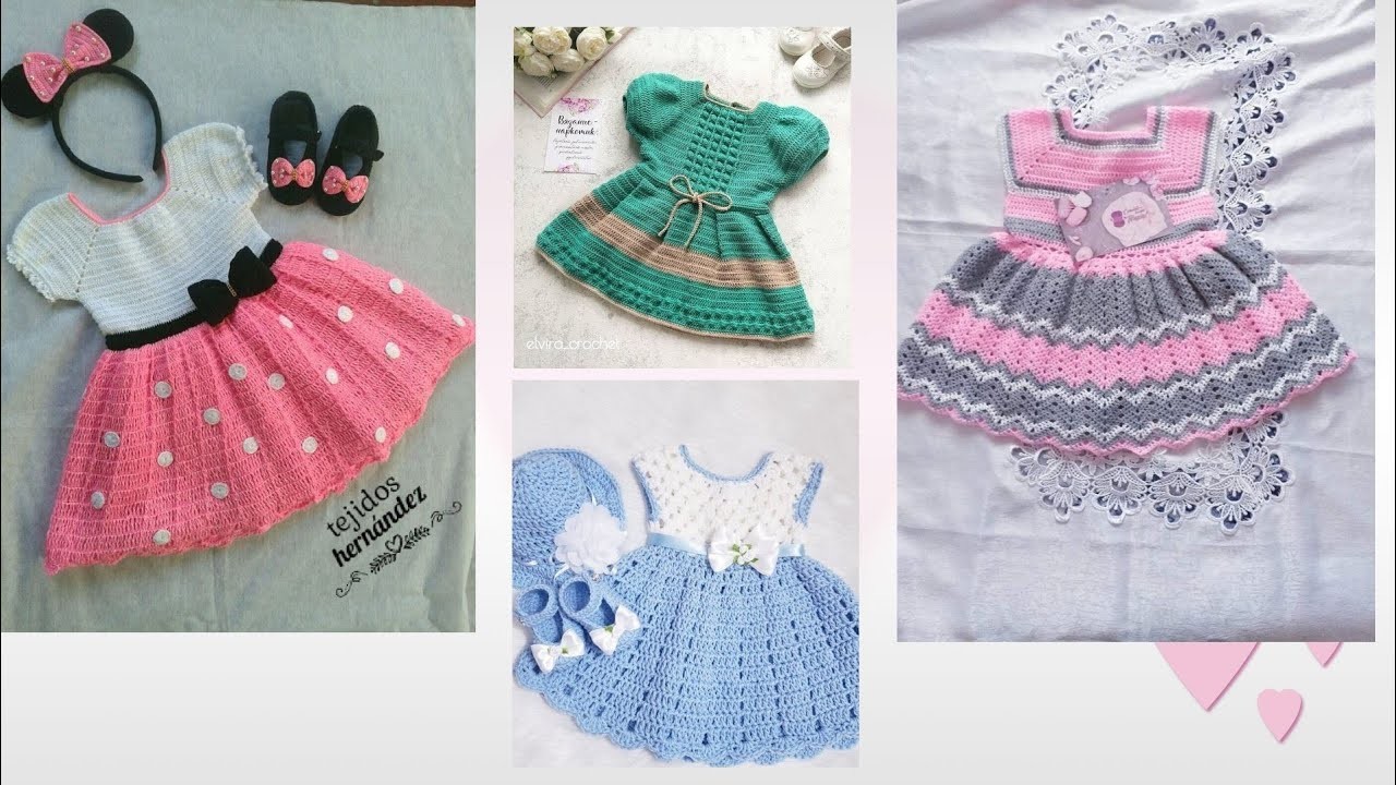 Crochet frocks design for little girls|| ||new and elegant crochet frocks design||