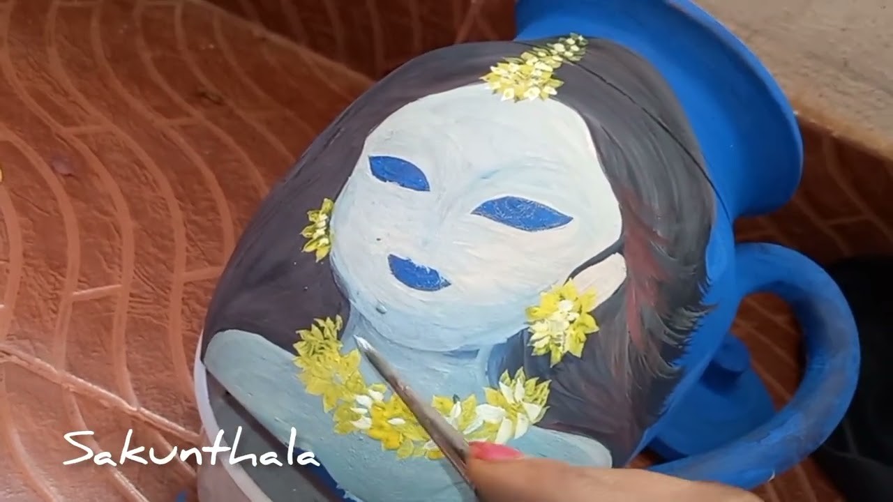 Easy pot painting ldeas l DIY pot decoration l shakuntala samanta art l Diwali pot Decoration