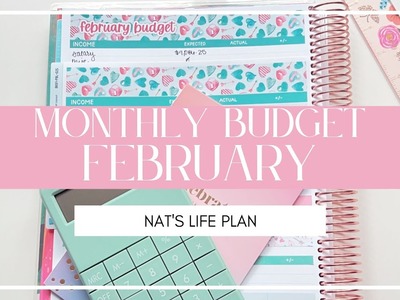 FEBRUARY 2023 BUDGET WITH ME | Nat's Life Plan