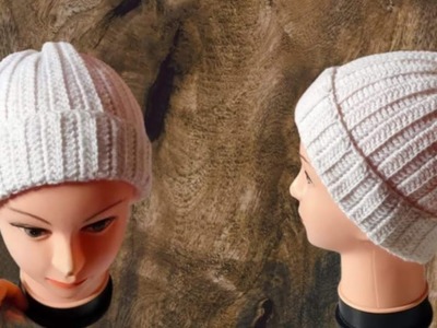 How to crochet an easy hat for beginners, of any size and gender