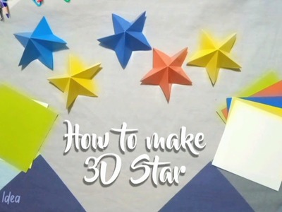 How to Make 3D Star || DIY Paper Craft || Kreatif || Christmas Decoration, ,⭐⭐????????⭐???? ????