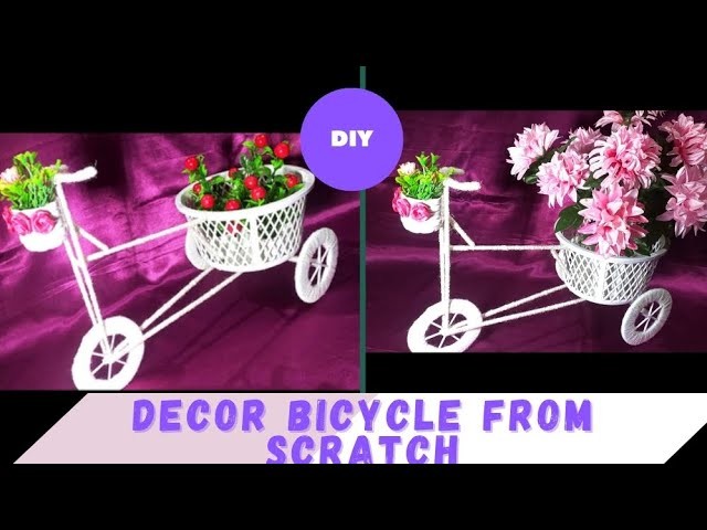 How to make a decor bicycle out of scratch | DIY