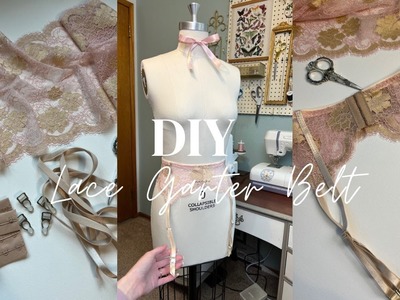 How to Make a Lace Garter Belt - Lingerie Sew Along