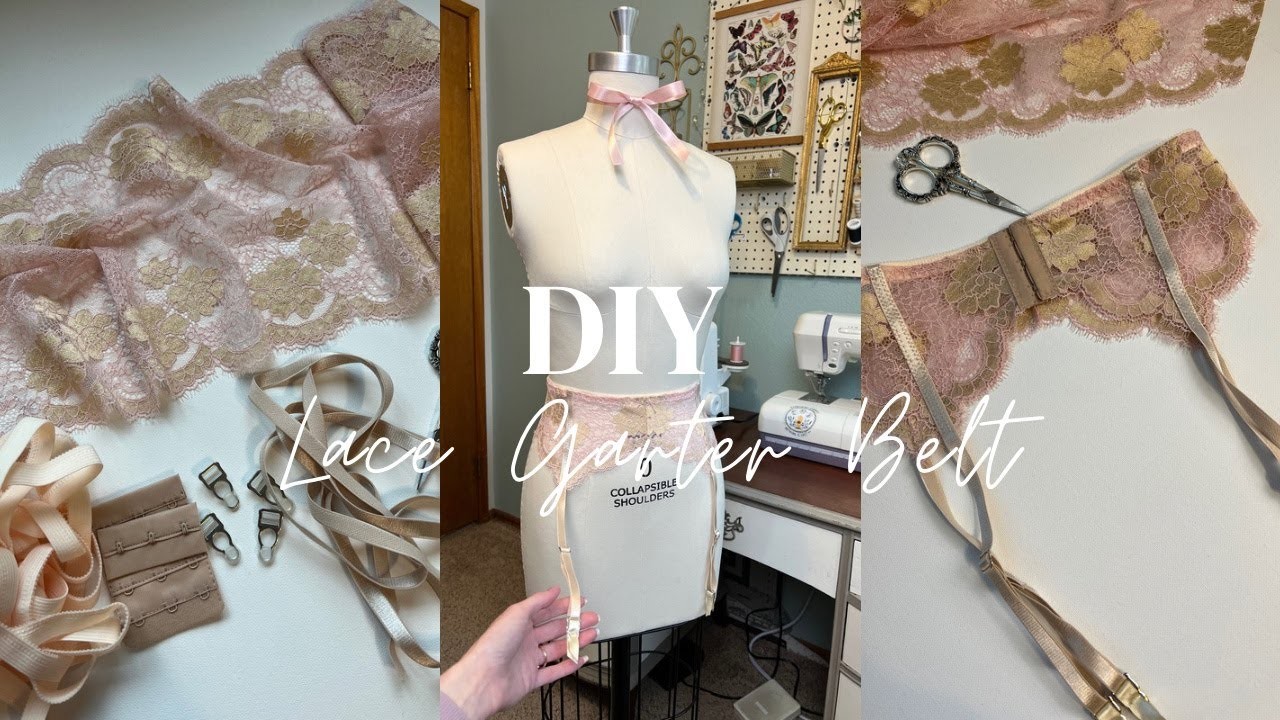 How to Make a Lace Garter Belt - Lingerie Sew Along