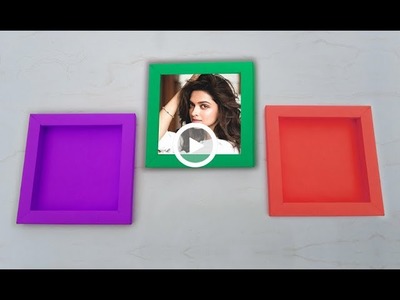 How to make photo frame at home | diy paper frame | Diy photo frame