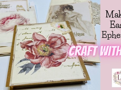 Making Ephemera - Junk Journal Ideas - Craft With Me - Easy Mini Booklets - Digital Collage Club