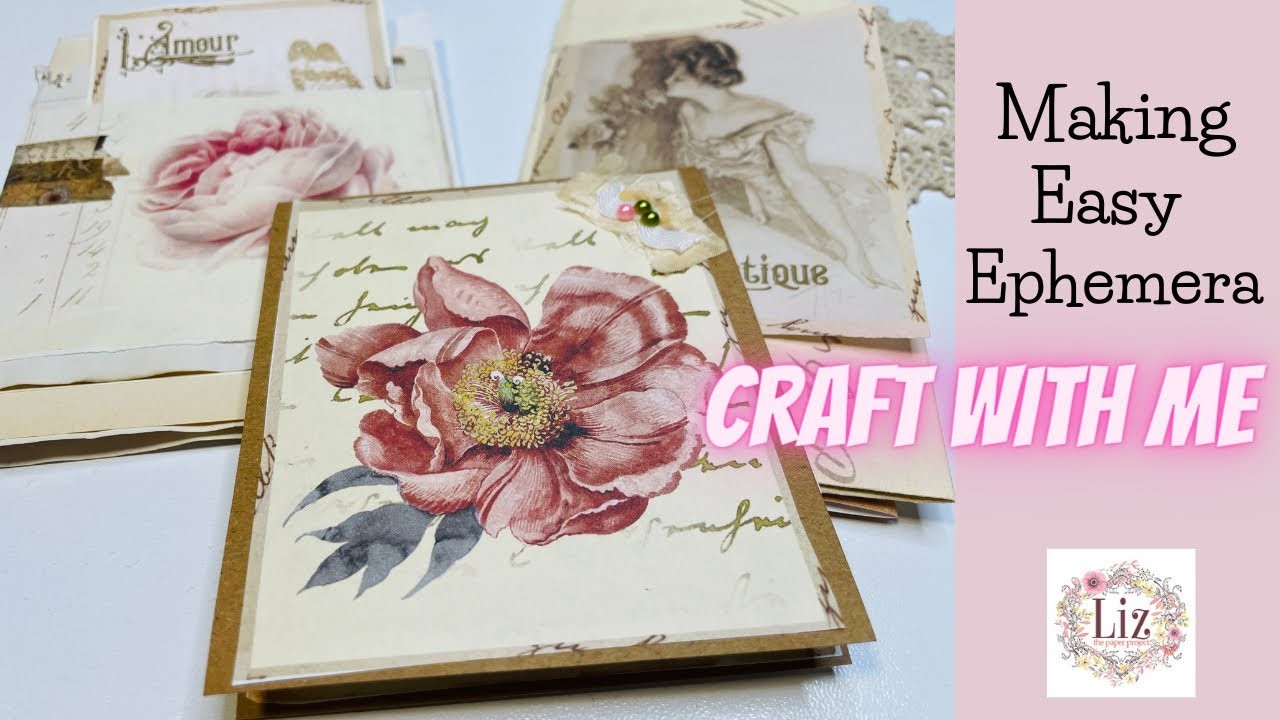 Making Ephemera - Junk Journal Ideas - Craft With Me - Easy Mini Booklets - Digital Collage Club