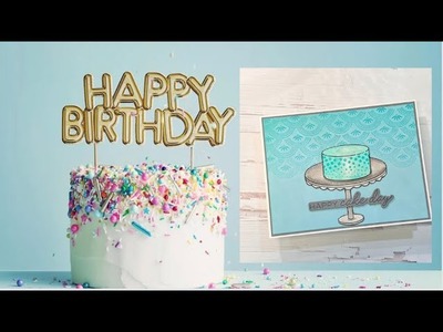 Masculine Birthday Card: Using Border stamps to create a background