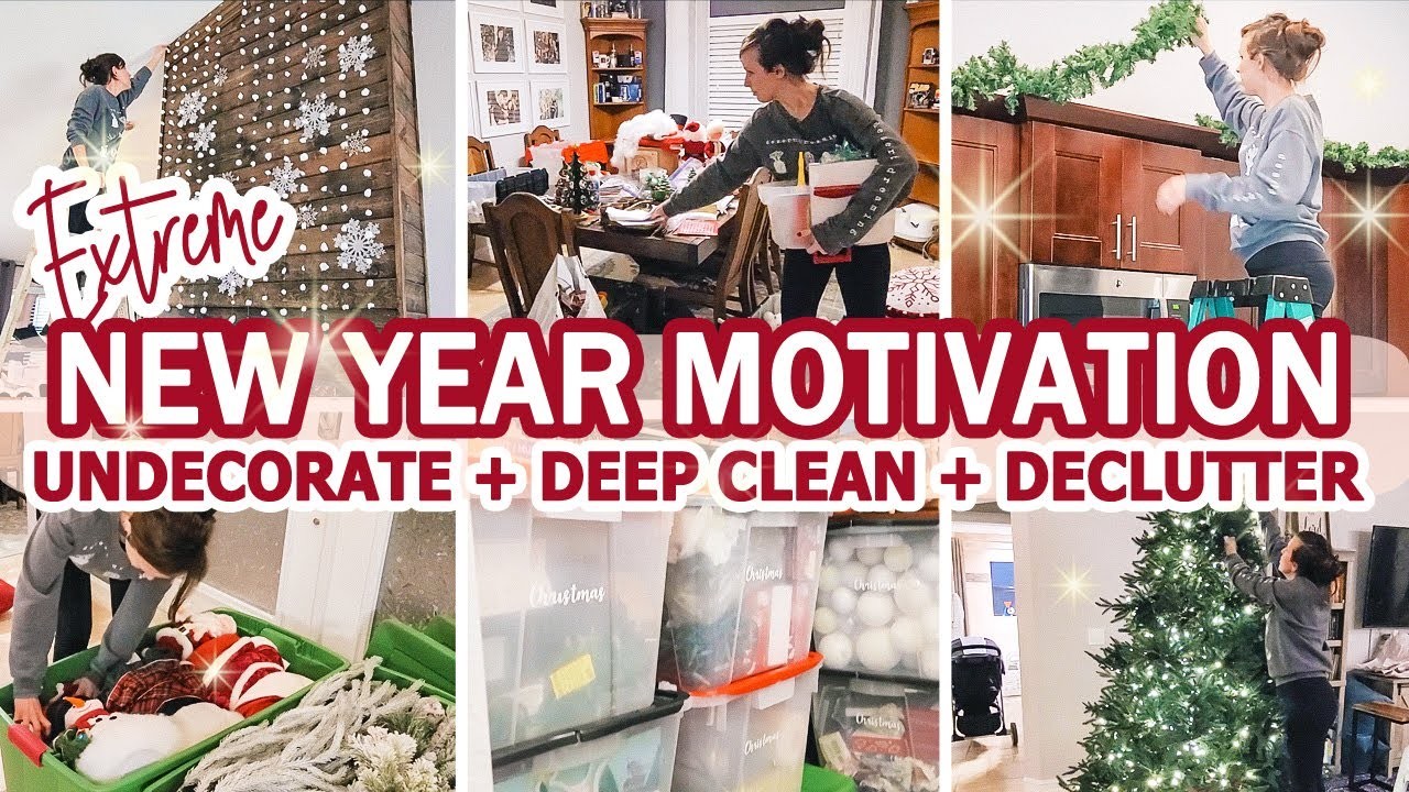 *NEW!* NEW YEAR MOTIVATION | TAKING DOWN CHRISTMAS | DECLUTTERING + DEEP CLEANING | 2023