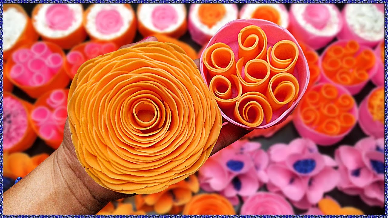 Orange Pink ???? Soap asmr ???? Soap boxes with starch ???? Soap ???? Glitter ???? Soap Roses ???? oddly satisfying