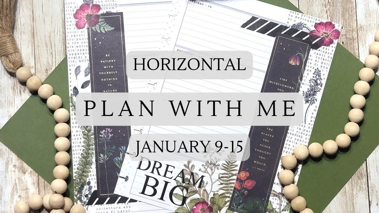 Plan With Me | The Happy Planner | Horizontal | January 9-15