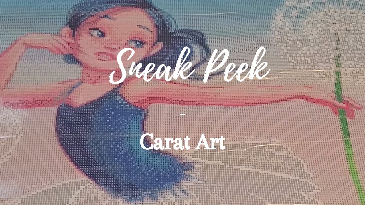 Sneak Peek unboxing d'un diamond painting de Carat Art - Ballerina de Mine Azimutée