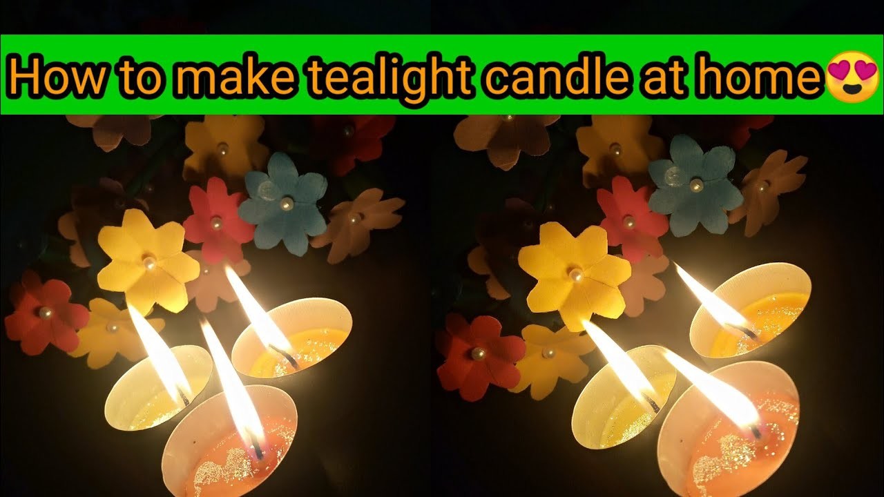 Tealight candle making| tealight candle decoration| tealight candle diy| tealight candle holder diy