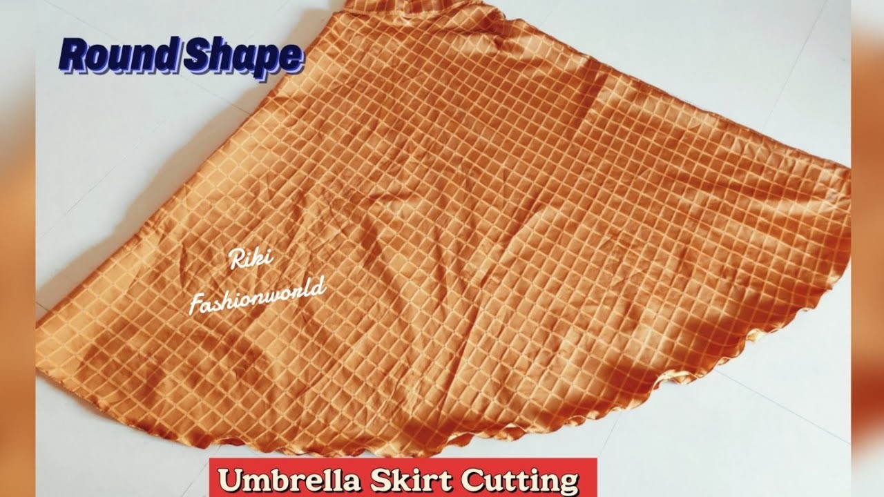 Umbrella Skirt Cutting |घाघरा Stitching. DIY | Ghaghra design.घेर वाला लहंगा ऐसे बनाएं