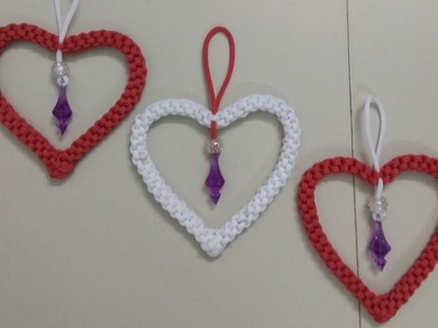 Valentine day special gift.macrame heart shape.Macrame latest design 2023.(@Renuka creation)