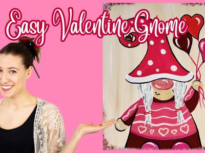 Valentine Gnome Painting