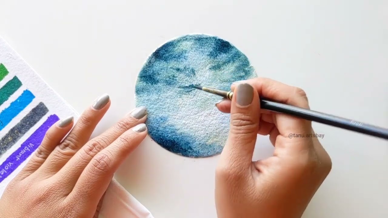 Winter Watercolor tutorial