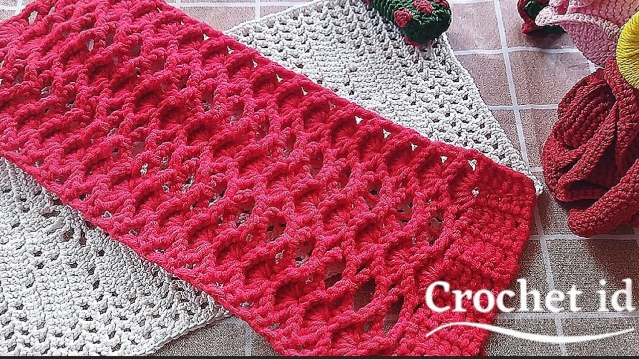 Wonderful handwork crochet || Only 2 rows of easy crochet stitch pattern