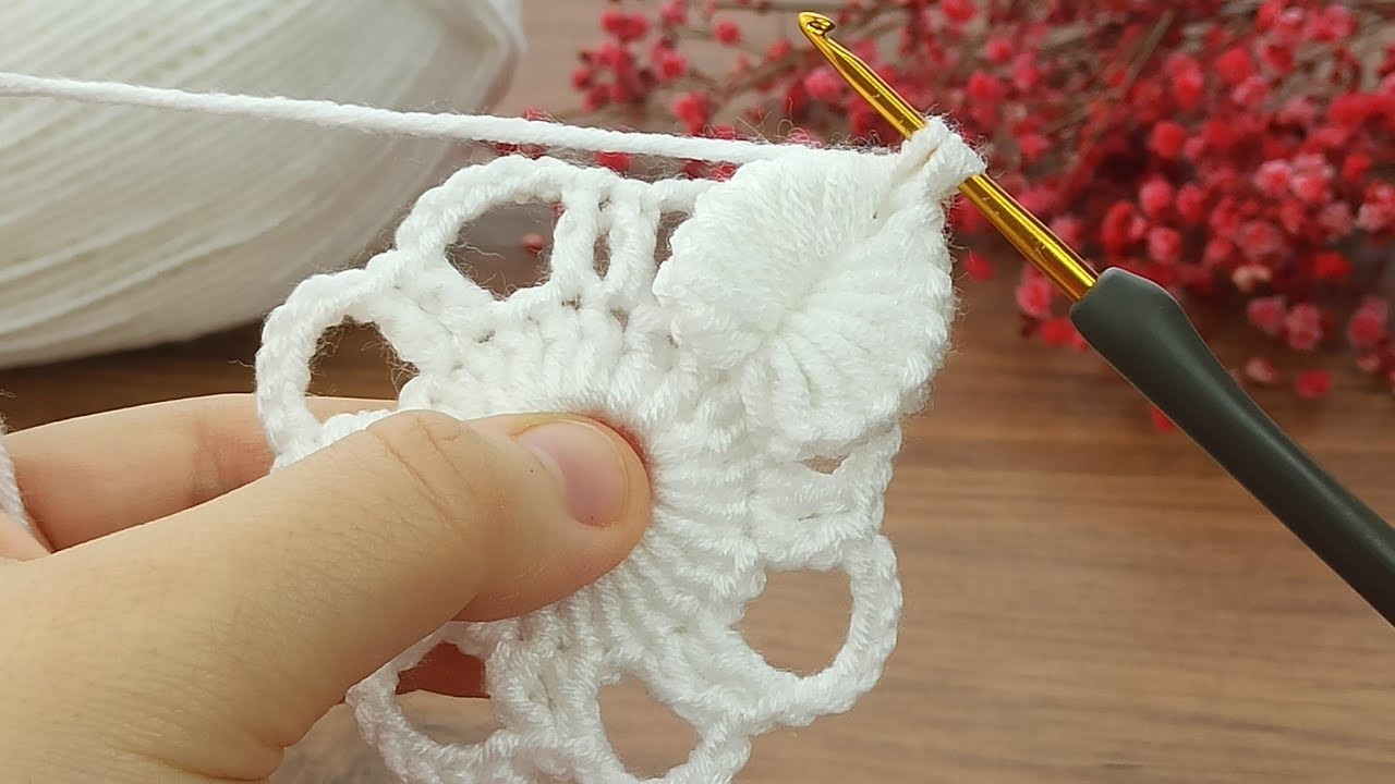 ⚡???? Wonderfullll ⚡???? you will love it! I made a very easy crochet flower for you #crochet #knitting