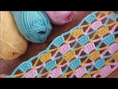 Wow!. ???? Very Easy!  Super how to make eye catching crochet. Everyone who saw it loved it.Muhteşem