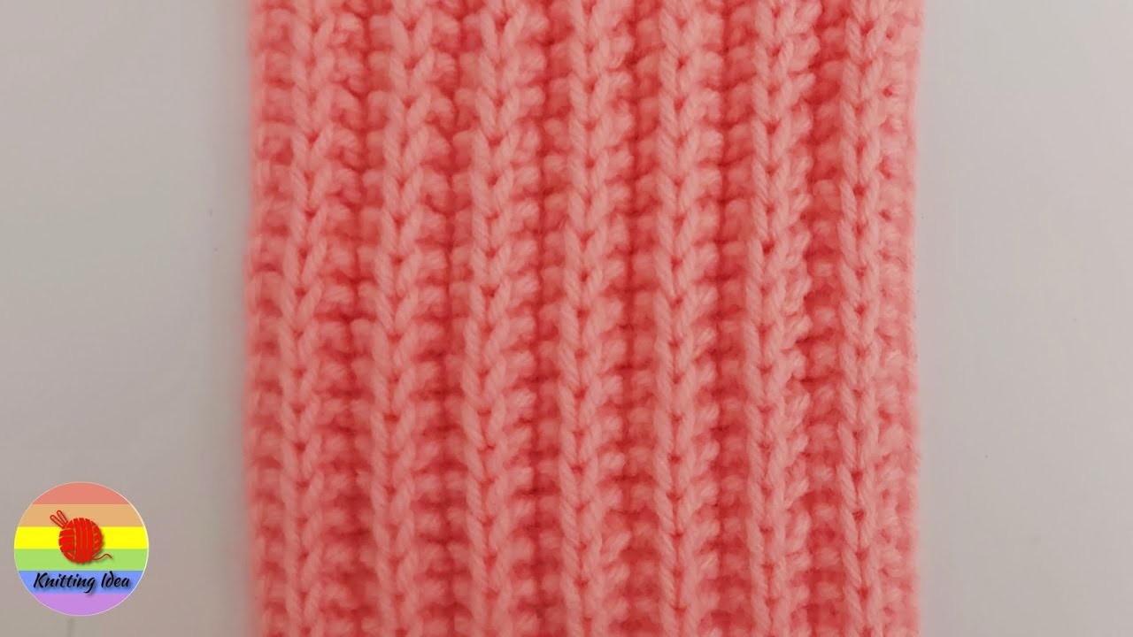 2 Row Reversible Knitting Pattern || How to Knit a MUFFLER