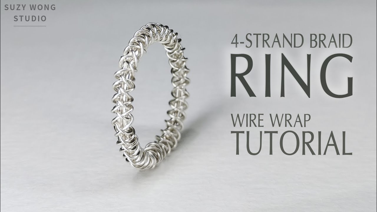 4-Strand Braid Wire Ring Tutorial |Seamless Ring |Easy Wire Ring |Wire Wrap Tutorial |How to make