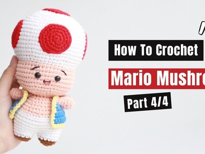 #447 |  Amigurumi Mario Mushroom (4.4)| How To Crochet Animal Amigurumi | @AmiSaigon