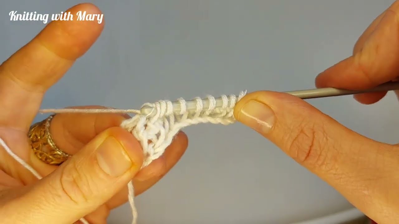 Amazing ???? ???? How to crochet Tunisian stitch for beginners #tunisiancrochet #pattern #handmade