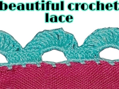 Beautiful crochet lace design and Dupatta shirt and cover designing simple and easy idea