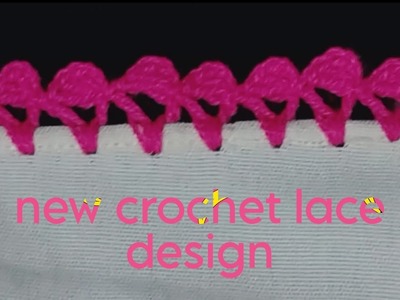 Beautiful new crochet lace design simple and easy idea for biggner