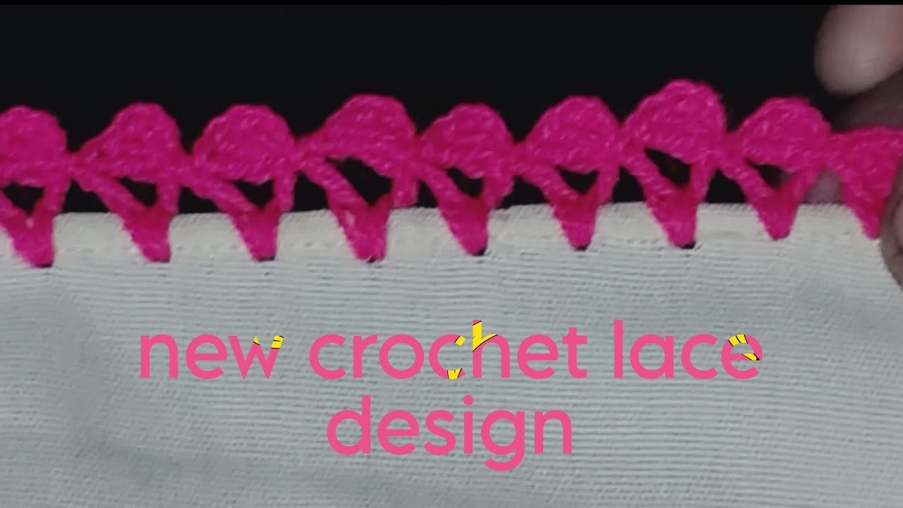 Beautiful new crochet lace design simple and easy idea for biggner