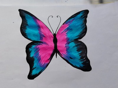 Butterfly drawing ???????? | Butterfly drawing easy | #satisfying #drawing