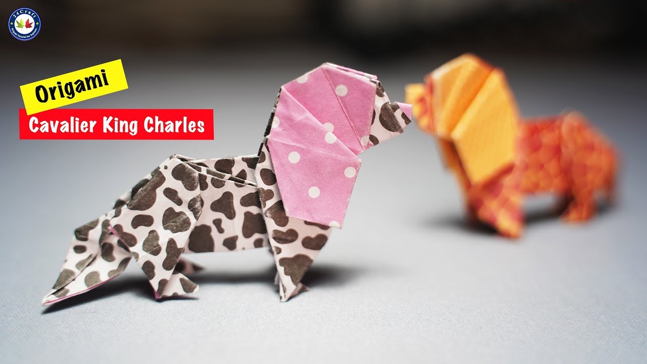 Cavalier King Charles Spaniel (4K) - Origami Animal - 24 Craft