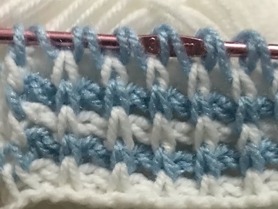 Crochet Art. simple tunisian crochet for beginners. live tutorial. online step by step lesson #54