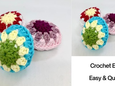 Crochet Easter Eggs ????QUICK & EASY! Granny Square Eggs, Decorative Crochet Eggs, Crochet Easter Eggs