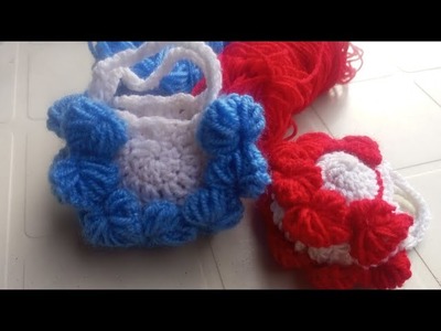 ????crochet hand bag for baby girl | @Youtube#500subs