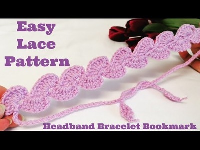 Crochet headband for girls step by step tutorial