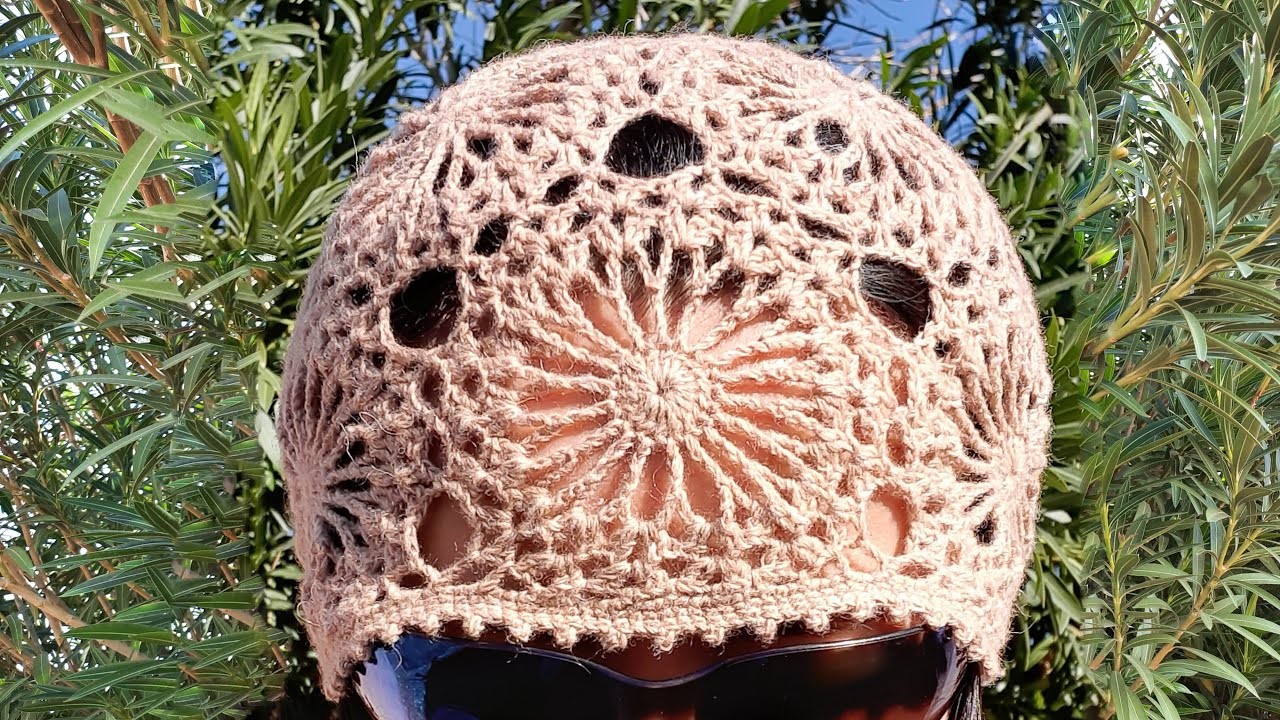 Crochet Lace Dandelion Flower Hat